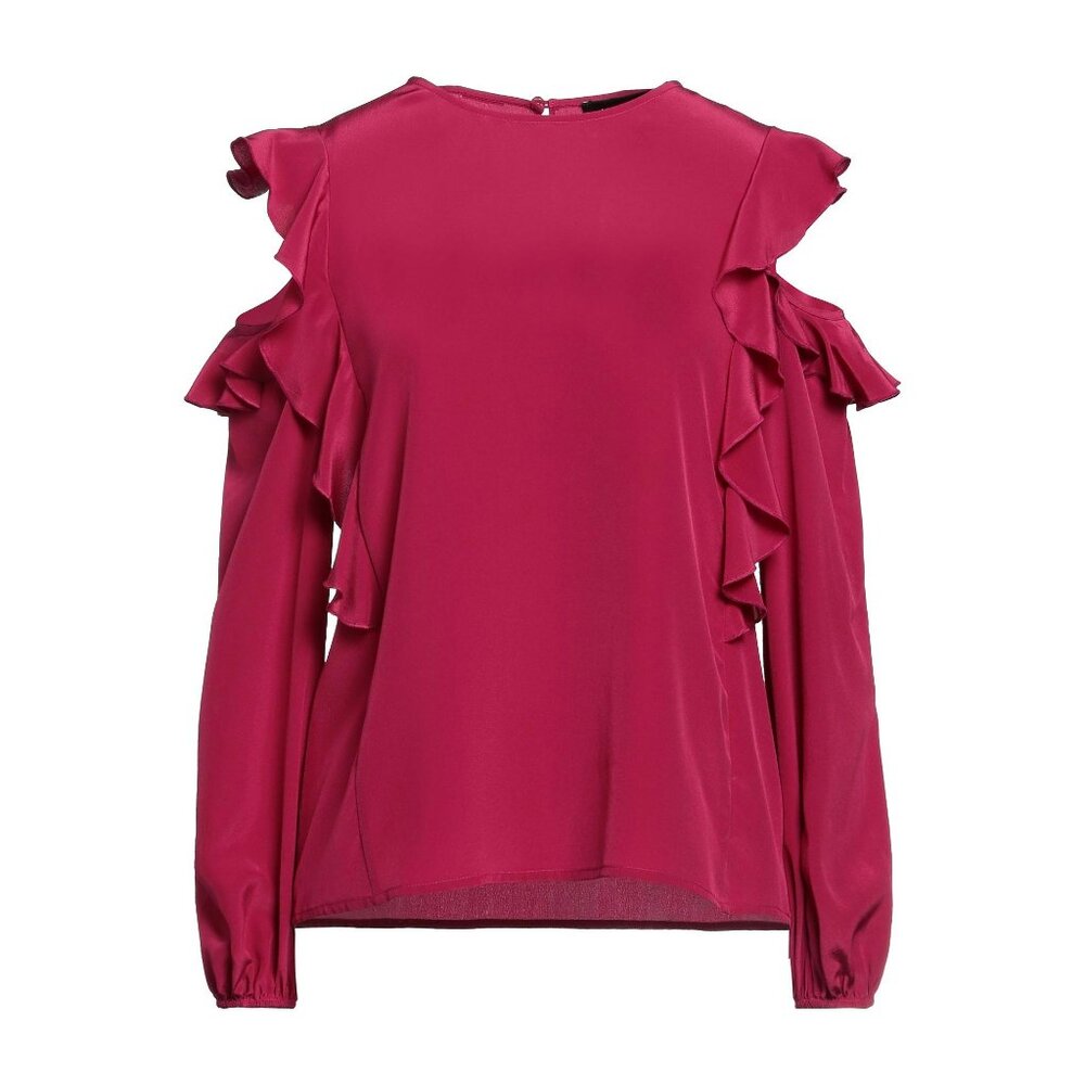 MARANI 100% Silk blouse open shoulder top